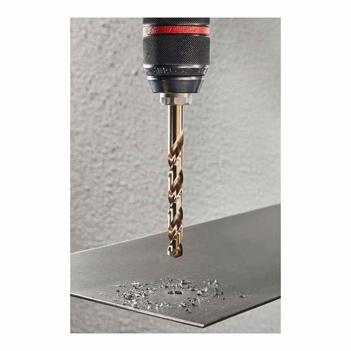 Wolfcraft Broca para metal HSS cobalto rectificada 8,0x 117 mm