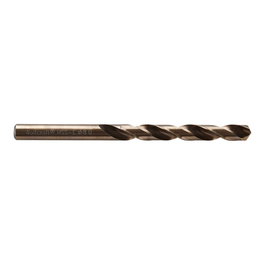 Wolfcraft Broca para Metal HSS Cobalto Rectificada - Ø8.00x117 mm, Longitud de Trabajo 75 mm, Ángulo Punta 130° para Acero Inoxidable y Materiales Duros