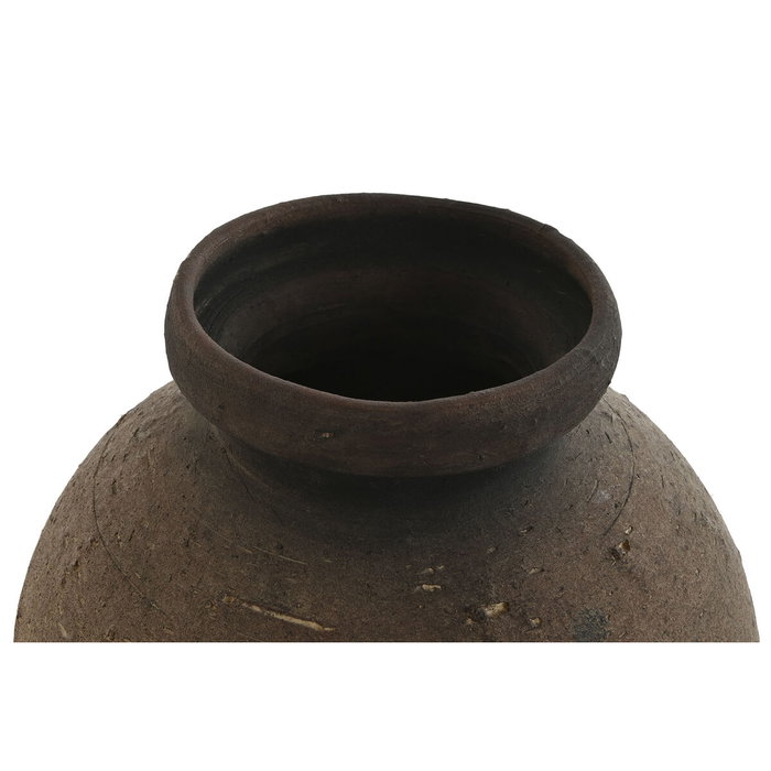 DKD Home Decor Jarrón de Terracota Marrón Envejecido 29x29x42 cm DKD Home Decor Jarrón de Terracota Marrón Envejecido 29x29x42 cm