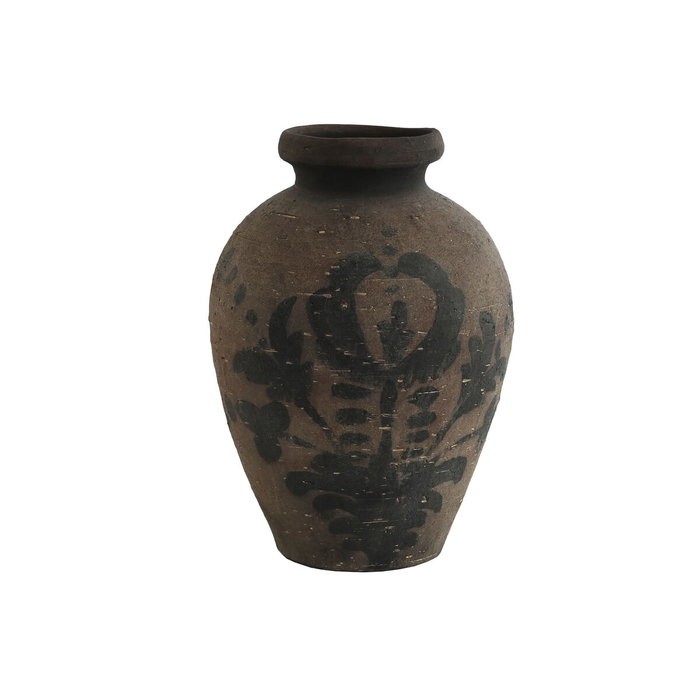 DKD Home Decor Jarrón de Terracota Marrón Envejecido 29x29x42 cm DKD Home Decor Jarrón de Terracota Marrón Envejecido 29x29x42 cm