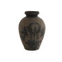 DKD Home Decor Jarrón de Terracota Marrón Envejecido 29x29x42 cm