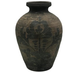DKD Home Decor Jarrón de Terracota Marrón Envejecido 29x29x42 cm