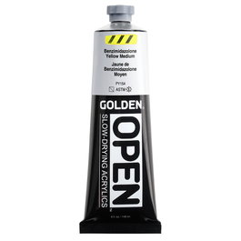 Golden OPEN Colores Acrílicos Benzimidazolona Amarillo Medio 148 ml
