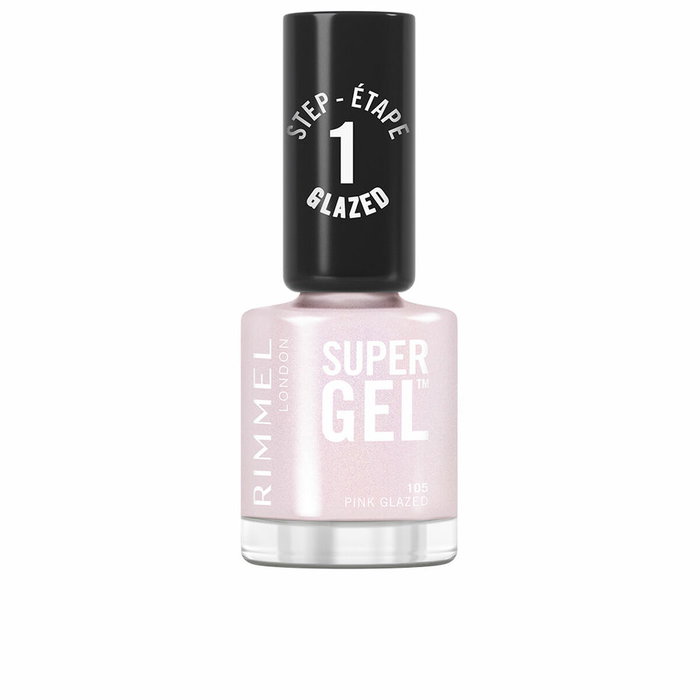 Rimmel London SUPER GEL Esmalte de Uñas 105-Pink Glazed 12 ml Rimmel London SUPER GEL Esmalte de Uñas 105-Pink Glazed 12 ml