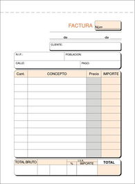 Talonario Facturas 8º Natural Loan (Set de 10)