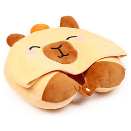 PUCKATOR Almohada de viaje con capucha Duke El Capibara Hoodeazzz
