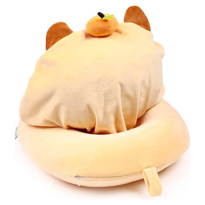 PUCKATOR Almohada de viaje con capucha Duke El Capibara Hoodeazzz
