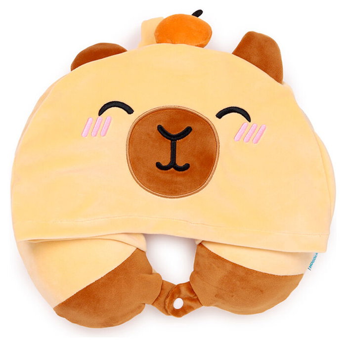 PUCKATOR Almohada de viaje con capucha Duke El Capibara Hoodeazzz