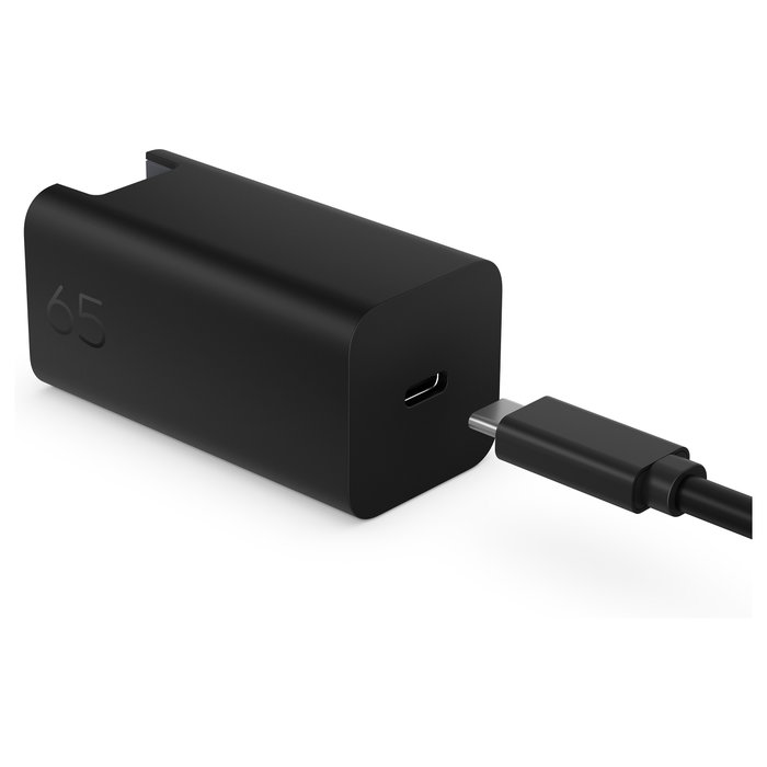 HP Cargador USB-C 65W GaN Negro con cable de 2m