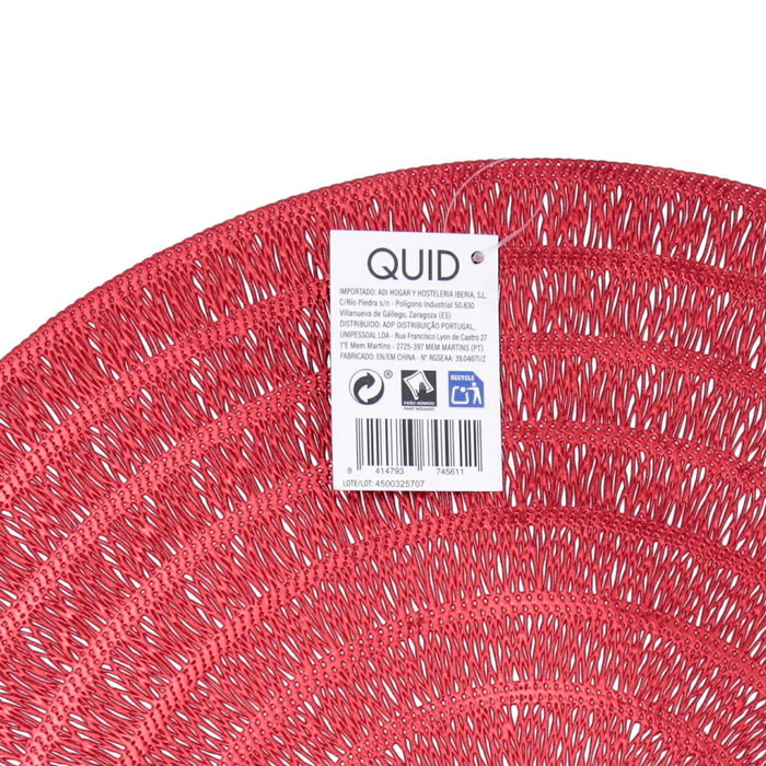 Quid Mantel Habitat 38 cm Rojo