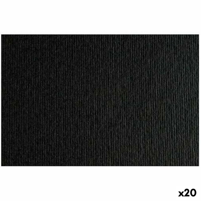 Sadipal Cartulina Texturizada Negro 50x70cm (Set de 20)