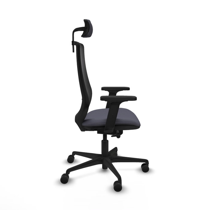 PIQUERAS Y CRESPO Silla de oficina Mardos con mecanismo Sincro/Traslack Gris oscuro/Negro