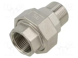 GEBO Conector Doble G316 Macho-Hembra con Cono y Junta G 3/4''