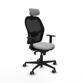 PIQUERAS Y CRESPO Silla de Oficina Jorquera Gris Claro y Negro