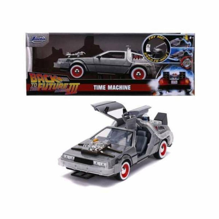 JADA TOYS Coche DeLorean Regreso al Futuro 3 Escala 1:24 JADA TOYS Coche DeLorean Regreso al Futuro 3 Escala 1:24