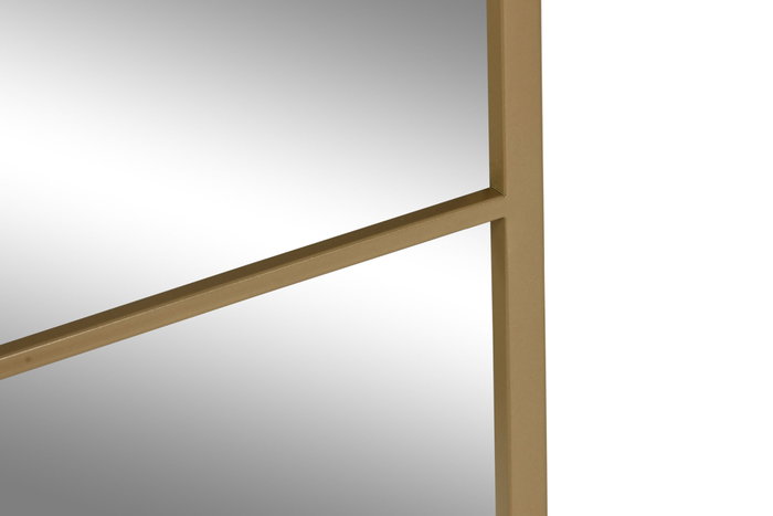 DKD Home Decor Espejo de Hierro y Cristal Dorado 90x90 cm