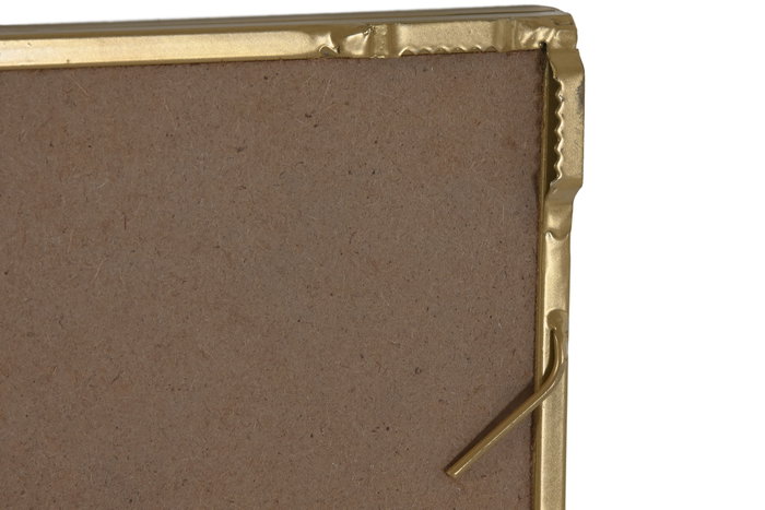 DKD Home Decor Espejo de Hierro y Cristal Dorado 90x90 cm