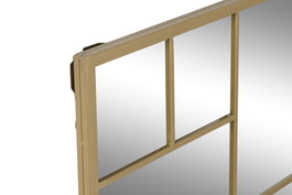 DKD Home Decor Espejo de Hierro y Cristal Dorado 90x90 cm