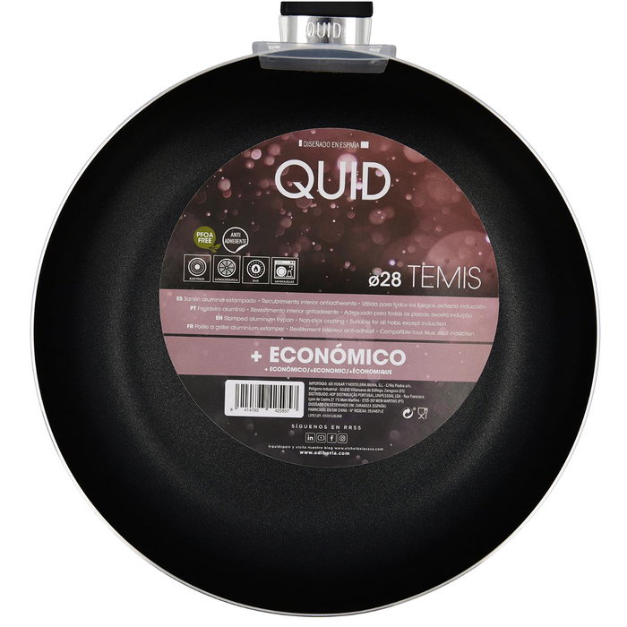 Sartén de Aluminio Estampado Temis Quid 28 cm (6 Unidades)