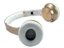 Conceptronic Auriculares Bluetooth con Función Altavoz y MicroSD, Oro