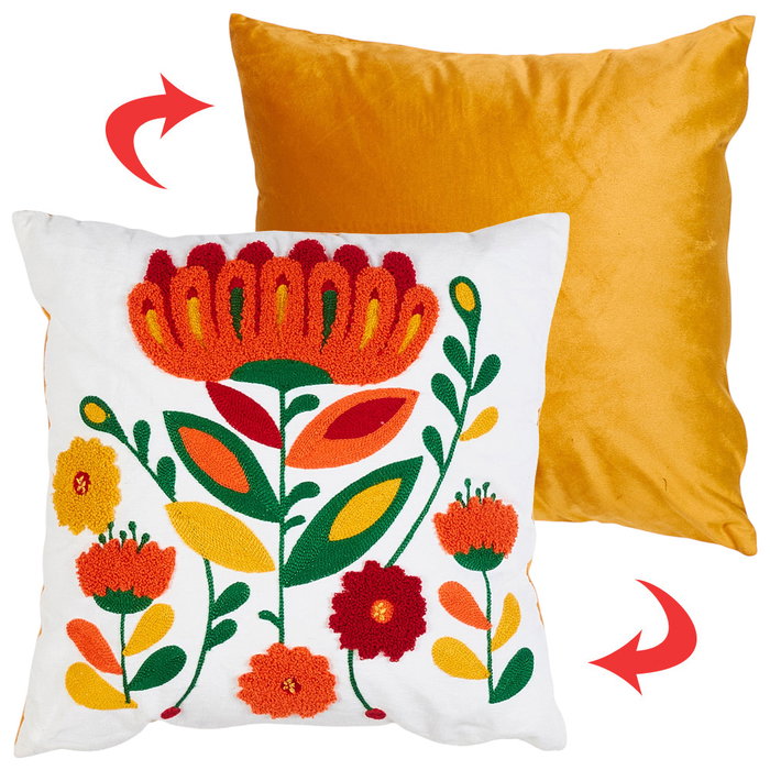 Home Deco Factory Cojín Bordado Heritage 40x40 Home Deco Factory Cojín Bordado Heritage 40x40