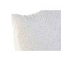 DKD Home Decor Cojín de Poliéster Blanco con Bordado 60x60x60 cm