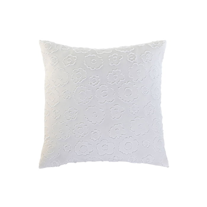 DKD Home Decor Cojín de Poliéster Blanco con Bordado 60x60x60 cm