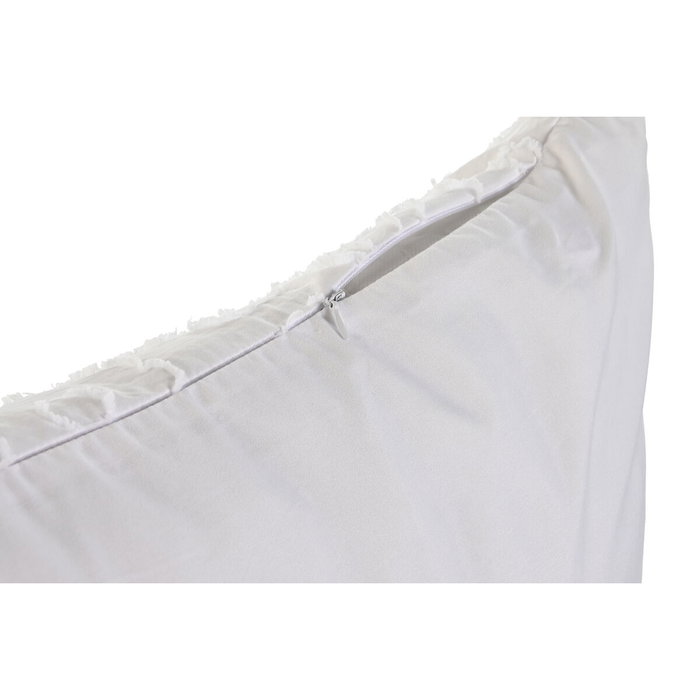 DKD Home Decor Cojín de Poliéster Blanco con Bordado 60x60x60 cm