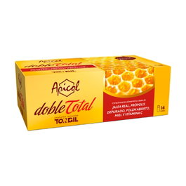 Tongil Apicol Doble Total 14 Viales - Suplemento de Jalea Real, Própolis y Vitamina C