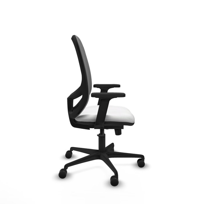 PIQUERAS Y CRESPO Silla de oficina Cilanco con mecanismo Sincro, Tela Blanca y Malla Gris PIQUERAS Y CRESPO Silla de oficina Cilanco con mecanismo Sincro, Tela Blanca y Malla Gris