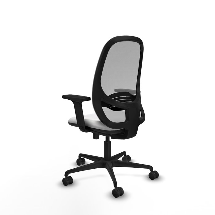 PIQUERAS Y CRESPO Silla de oficina Cilanco con mecanismo Sincro, Tela Blanca y Malla Gris PIQUERAS Y CRESPO Silla de oficina Cilanco con mecanismo Sincro, Tela Blanca y Malla Gris