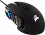 Corsair Ratón Gaming Scimitar RGB Elite CH-9304211-EU, Óptico 18000 DPI, USB Tipo A, Mano Derecha, Negro