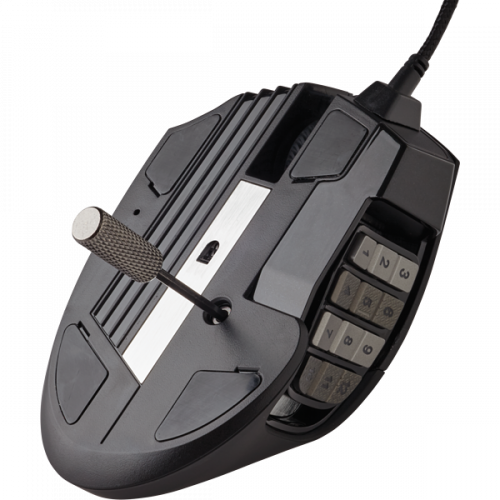 Corsair Ratón Gaming Scimitar RGB Elite CH-9304211-EU, Óptico 18000 DPI, USB Tipo A, Mano Derecha, Negro