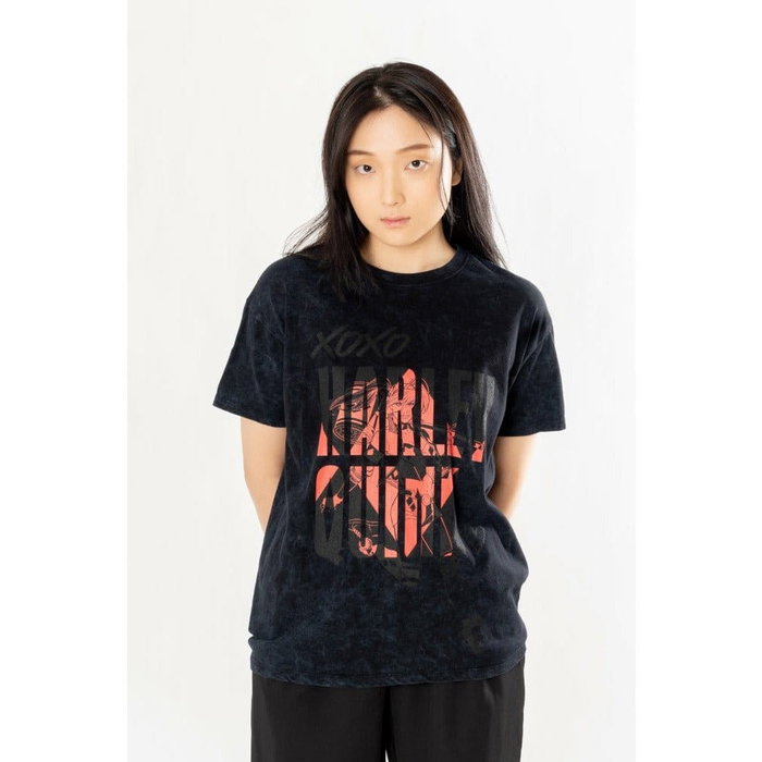 DC Comics Camiseta Harley Quinn Acid Wash Xoxo Talla XXL