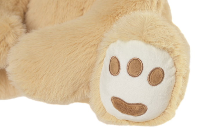 DKD Home Decor Peluche Oso Beige Crema 35x42x45 cm (4 Unidades)