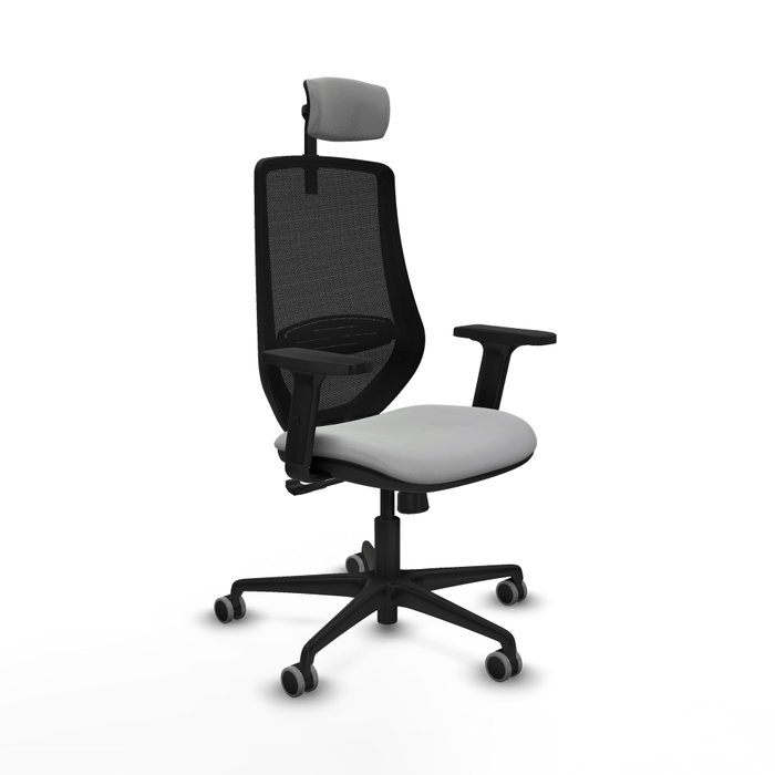 PIQUERAS Y CRESPO Silla de oficina Mardos con mecanismo Sincro, Gris claro y Negro PIQUERAS Y CRESPO Silla de oficina Mardos con mecanismo Sincro, Gris claro y Negro