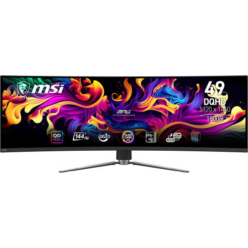 MSI MPG 491CQP QD-OLED Monitor 49 pulgadas 5120 x 1440 144Hz Negro MSI MPG 491CQP QD-OLED Monitor 49 pulgadas 5120 x 1440 144Hz Negro