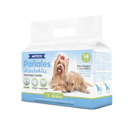 Nayeco Pañal para Perro Talla S (30-39 cm) 14 uds.