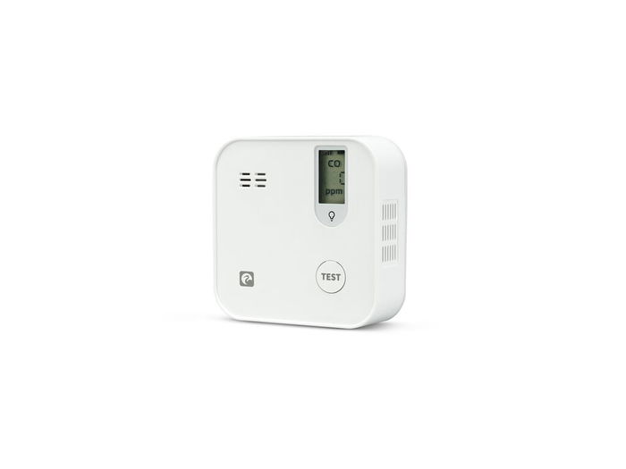 Garza 401705C Detector de Seguridad Inteligente CO Smart WiFi Blanco con Pantalla LCD