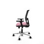 PIQUERAS Y CRESPO Silla de oficina Yunquera con mecanismo Sincro/Traslack, Rosa y Negro