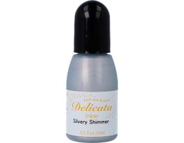 Tsukineko Tinta DELICATA Brillo Plateado Metálico 15ml
