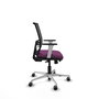 PIQUERAS Y CRESPO Silla de oficina Yunquera con mecanismo Sincro/Traslack, Morado y Negro