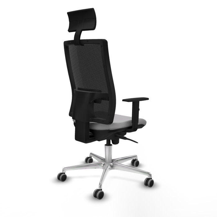 PIQUERAS Y CRESPO Silla de oficina Horna Gris claro y Negro con Mecanismo Sincro