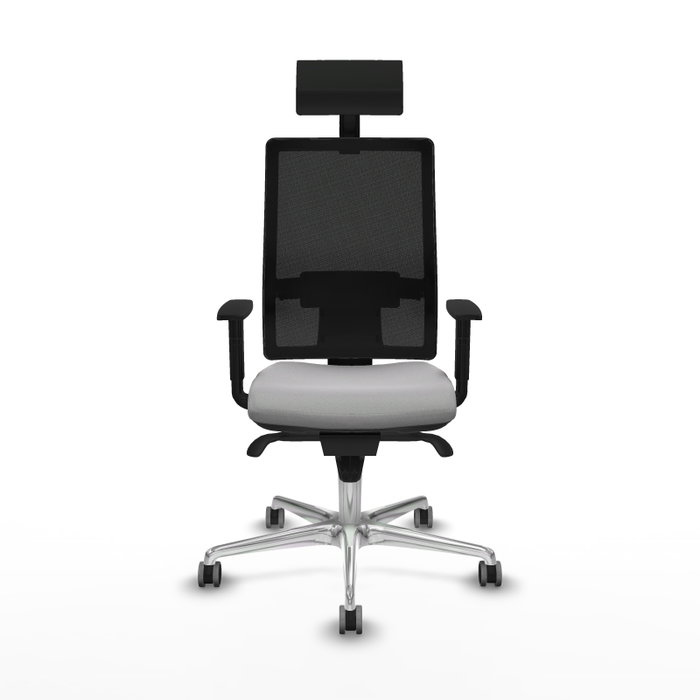 PIQUERAS Y CRESPO Silla de oficina Horna Gris claro y Negro con Mecanismo Sincro