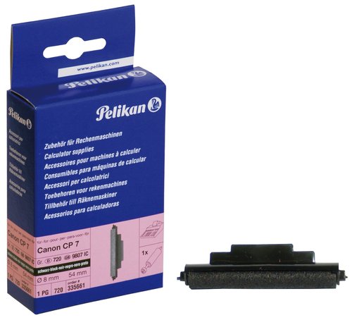 PELIKAN Rodillo de tinta 720 Negro para calculadoras Casio y Citizen PELIKAN Rodillo de tinta 720 Negro para calculadoras Casio y Citizen