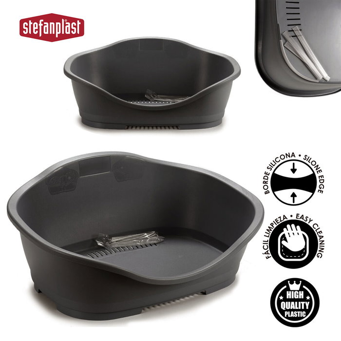 Cama para mascota Stefanplast Gris Plástico 68 x 27,5 x 49 cm 6 Unidades Cama para mascota Stefanplast Gris Plástico 68 x 27,5 x 49 cm 6 Unidades