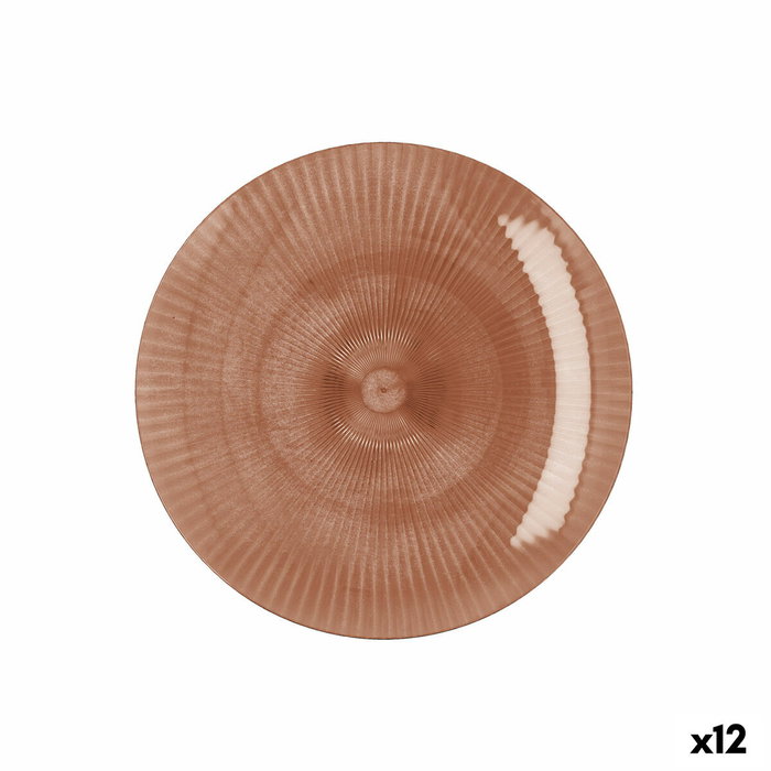 Quid Plato Poliestireno Sunset Coral Naranja 19 cm (12 Unidades) đemedias
