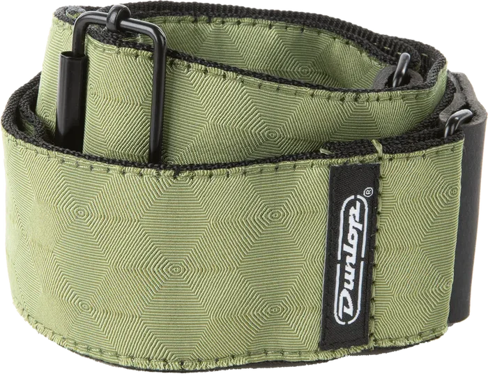 Dunlop Correa Guitarra Bajo Jacquard Hexagon Echo Olive Dunlop Correa Guitarra Bajo Jacquard Hexagon Echo Olive