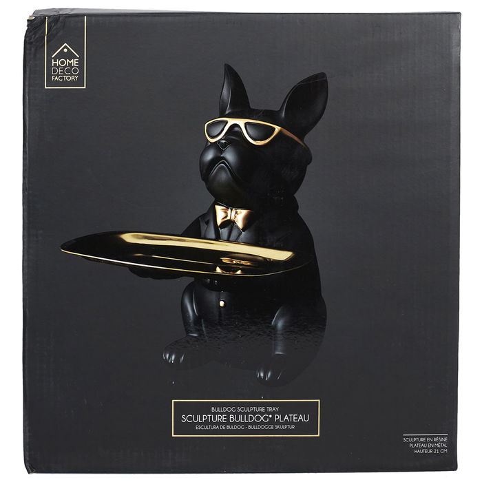 Home Deco Factory Vaciabolsillos Bulldog Negro Escultura Decorativa para Llaves y Monedas 18x18x22 cm Home Deco Factory Vaciabolsillos Bulldog Negro Escultura Decorativa para Llaves y Monedas 18x18x22 cm