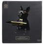 Home Deco Factory Vaciabolsillos Bulldog Negro Escultura Decorativa para Llaves y Monedas 18x18x22 cm